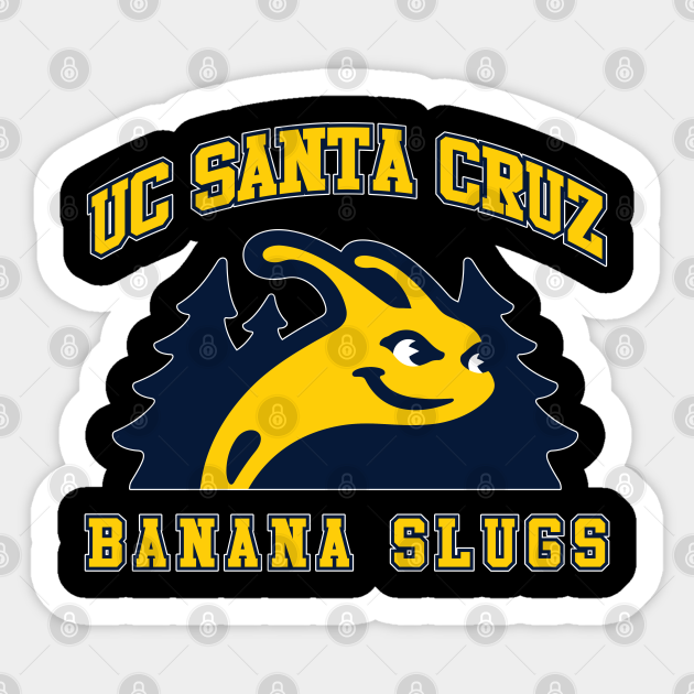 UC SANTA CRUZ BANANA SLUGS Banana Slug Sticker TeePublic
